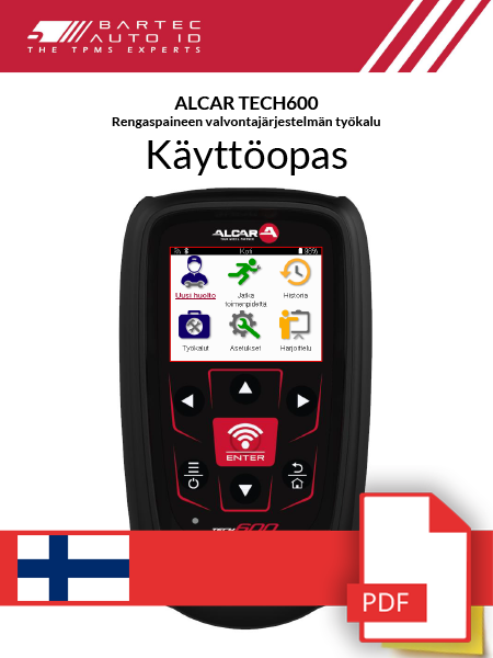 ALCAR TECH600 User Manual Finnish