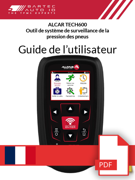 ALCAR TECH600 User Manual French