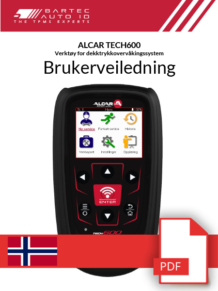 ALCAR TECH600 User Manual Norwegian