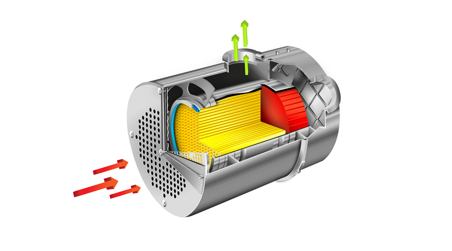 DPF Filter Cross Section