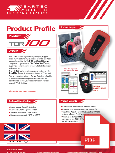 TDR100 Data Sheet English