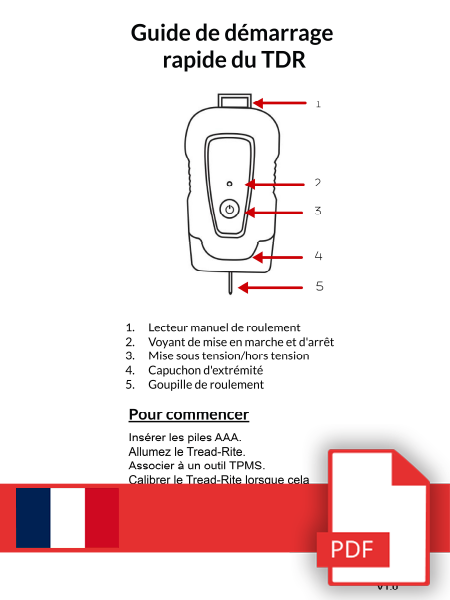 TDR100 Quick Start Guide French