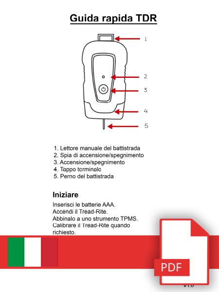 TDR100 Quick Start Guide Italian