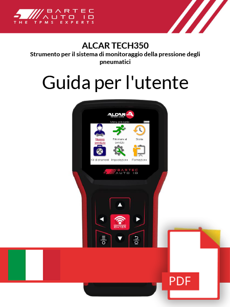 TECH350 ALCAR User Manual Italian