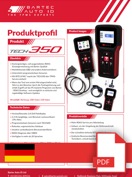 TECH350 Data Sheet German