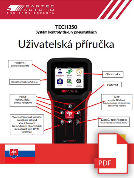 TECH350 User Manual Slovak