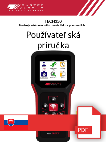 TECH350 User Manual Slovakian