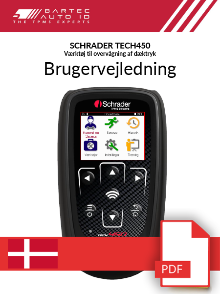 TECH450 Schrader User Manual Danish