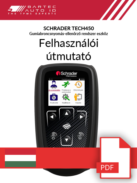 TECH450 Schrader User Manual Hungarian
