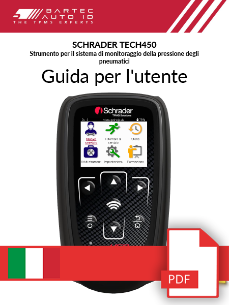 TECH450 Schrader User Manual Italian