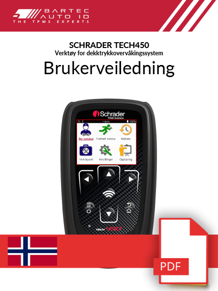 TECH450 Schrader User Manual Norwegian