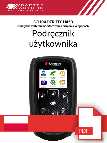TECH450 Schrader User Manual Polish