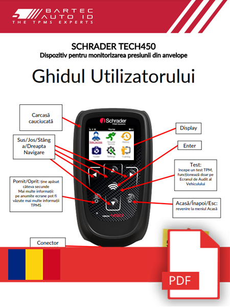 TECH450 Schrader User Manual Romanian
