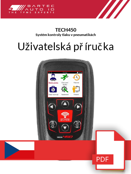 TECH450 User Manual Czech