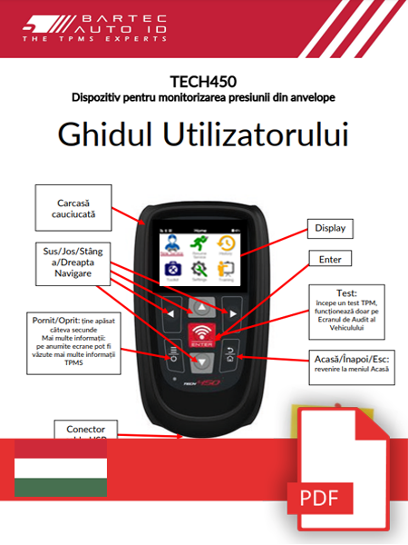TECH450 User Manual Hungarian