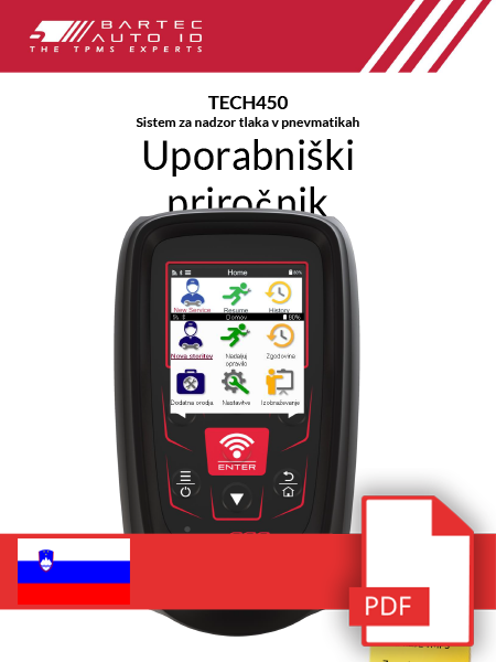 TECH450 User Manual Slovenian