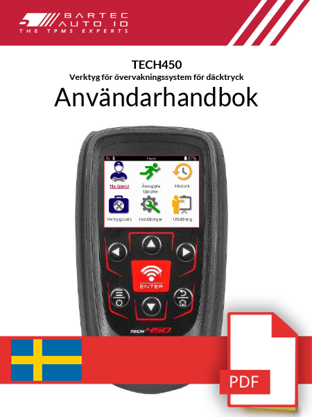 TECH450 User Manual Swedish