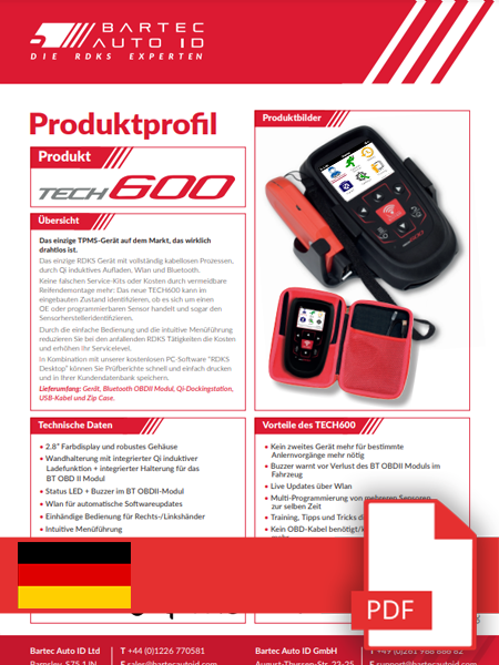 TECH600 Data Sheet German