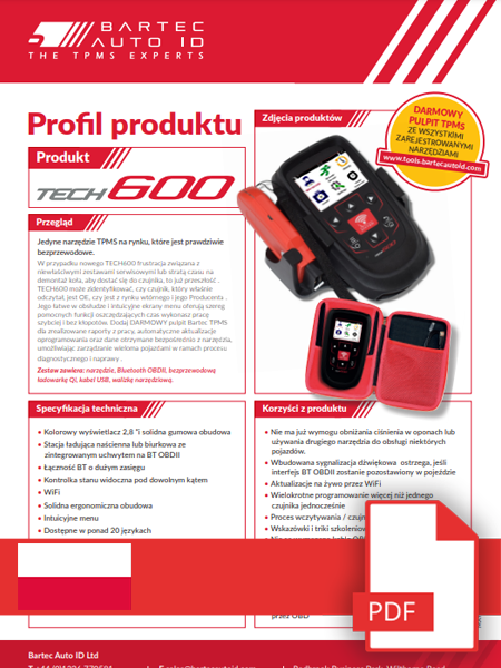 TECH600 Data Sheet Polish