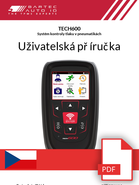 TECH600 User Manual Czech