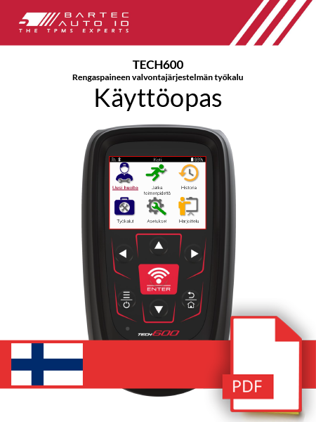 TECH600 User Manual Finnish