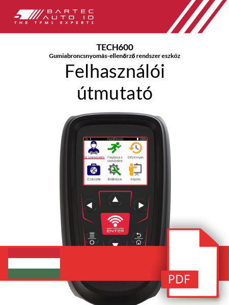 TECH600 User Manual Hungarian