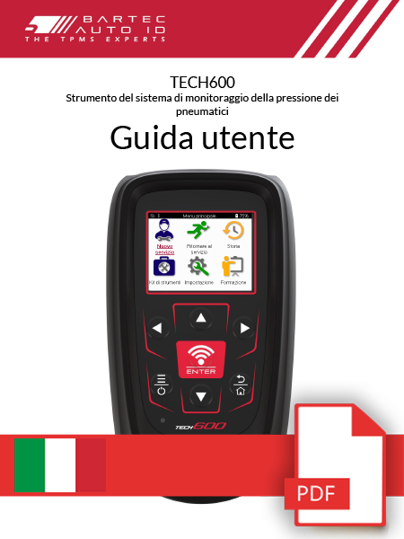 TECH600 User Manual Italian