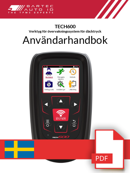 TECH600 User Manual Swedish