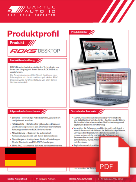 TPMS Desktop Data Sheet German